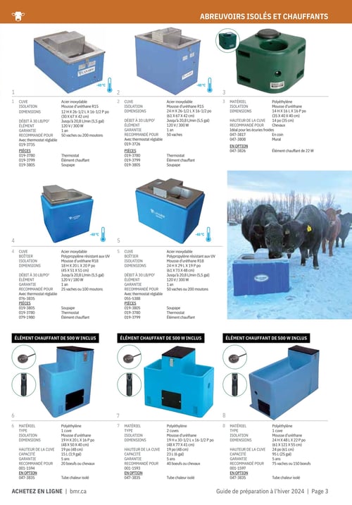 Circulaire BMR Agrizone - Guide de Préparation à l'hiver 2024 - Page 3