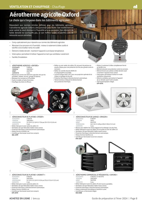 Circulaire BMR Agrizone - Guide de Préparation à l'hiver 2024 - Page 8