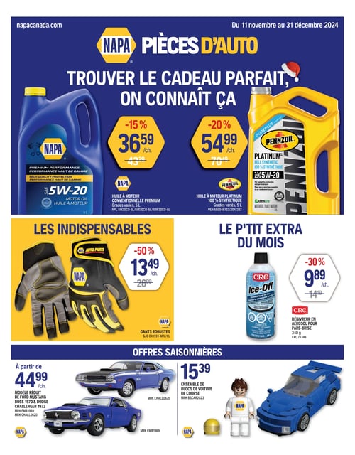 Circulaire Napa Pièces d'Auto - Page 1