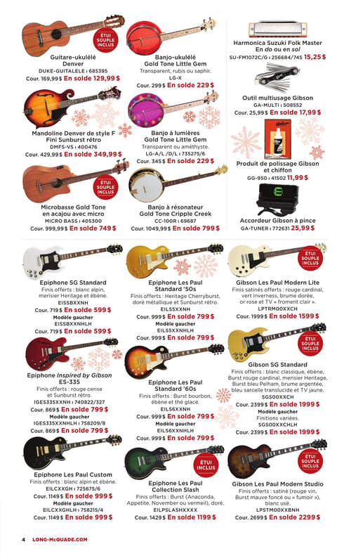 Circulaire Long & McQuade Instruments de Musique - Page 4