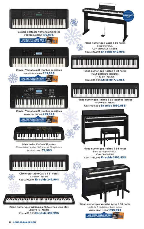 Circulaire Long & McQuade Instruments de Musique - Page 22