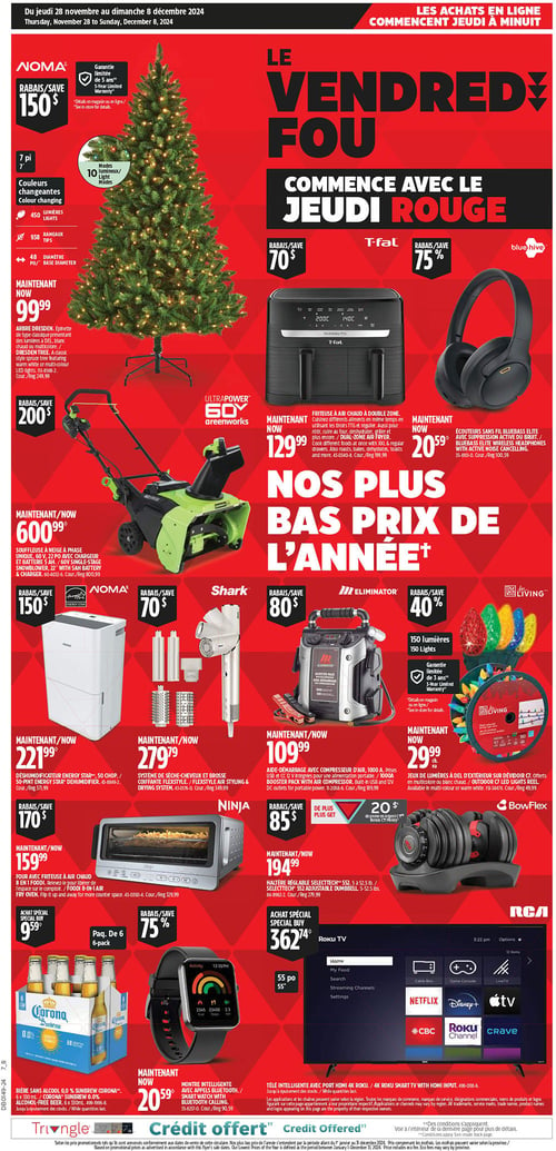 Circulaire Canadian Tire - Solde du Vendredi Fou - Page 1