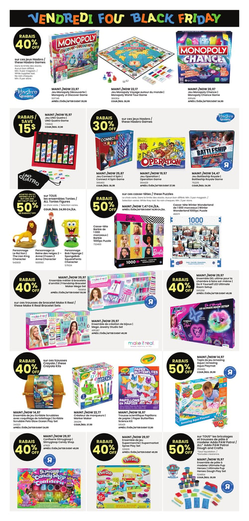 Circulaire Toys 'R' us - Aubaines du Vendredi Fou - Page 3