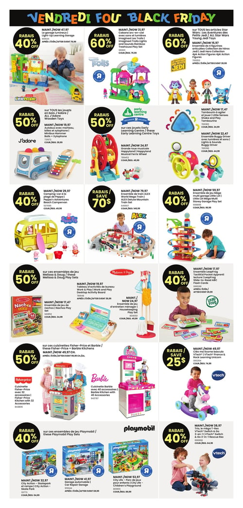 Circulaire Toys 'R' us - Aubaines du Vendredi Fou - Page 4