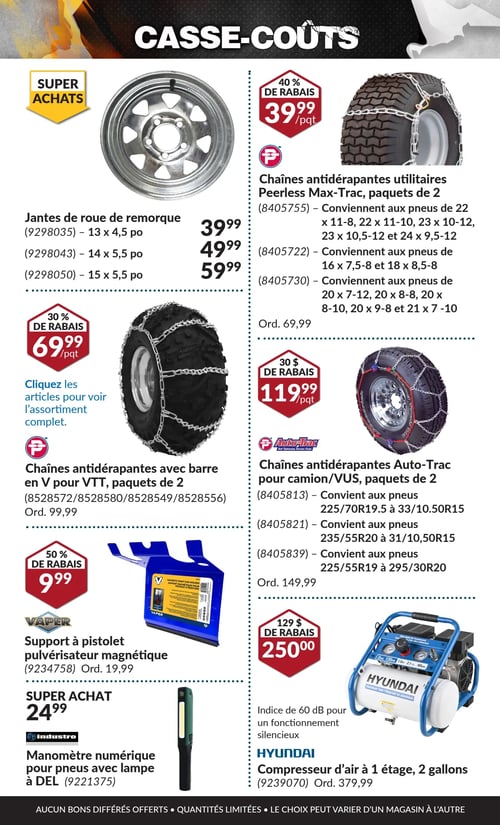 Circulaire Princess Auto - Casse-Coûts - Page 24