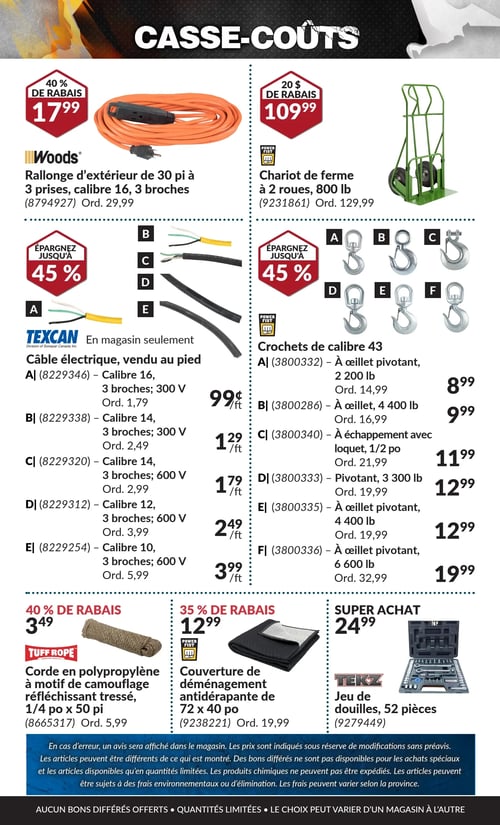 Circulaire Princess Auto - Casse-Coûts - Page 31