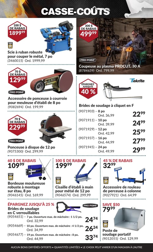 Circulaire Princess Auto - Casse-Coûts - Page 34