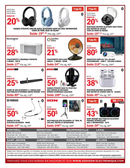 Circulaire Addison Électronique - Solde de Noël - Page 8