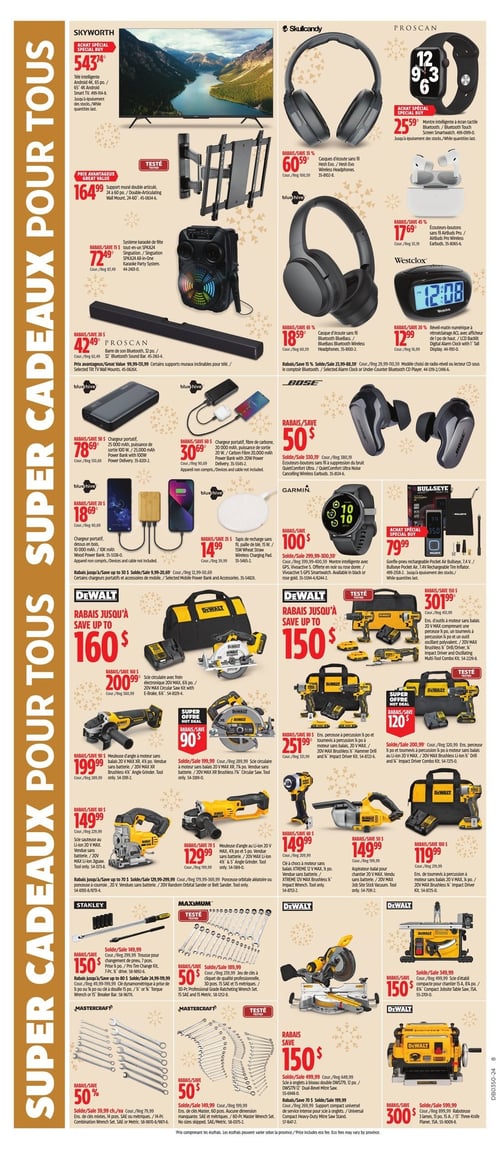 Circulaire Canadian Tire - Solde d'Avant Noël - Page 22