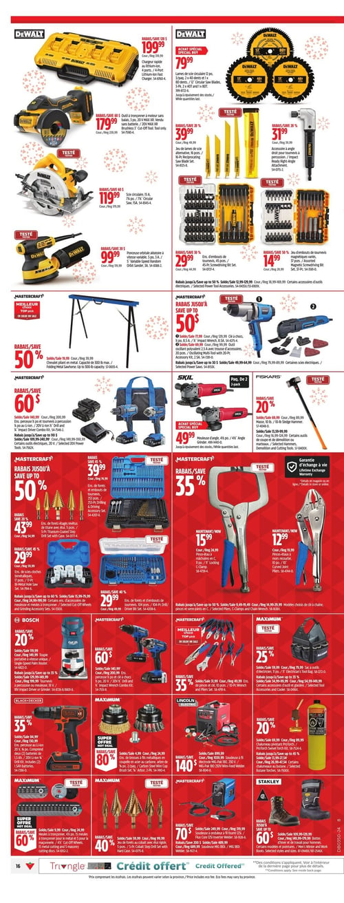 Circulaire Canadian Tire - Solde d'Avant Noël - Page 27