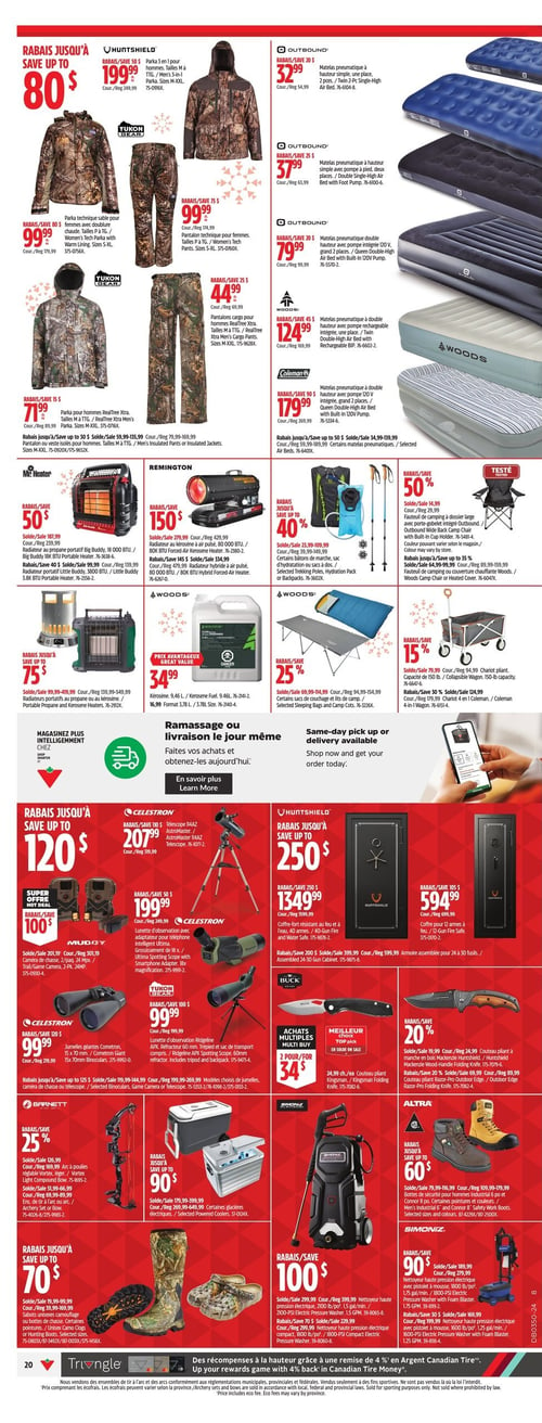 Circulaire Canadian Tire - Solde d'Avant Noël - Page 33