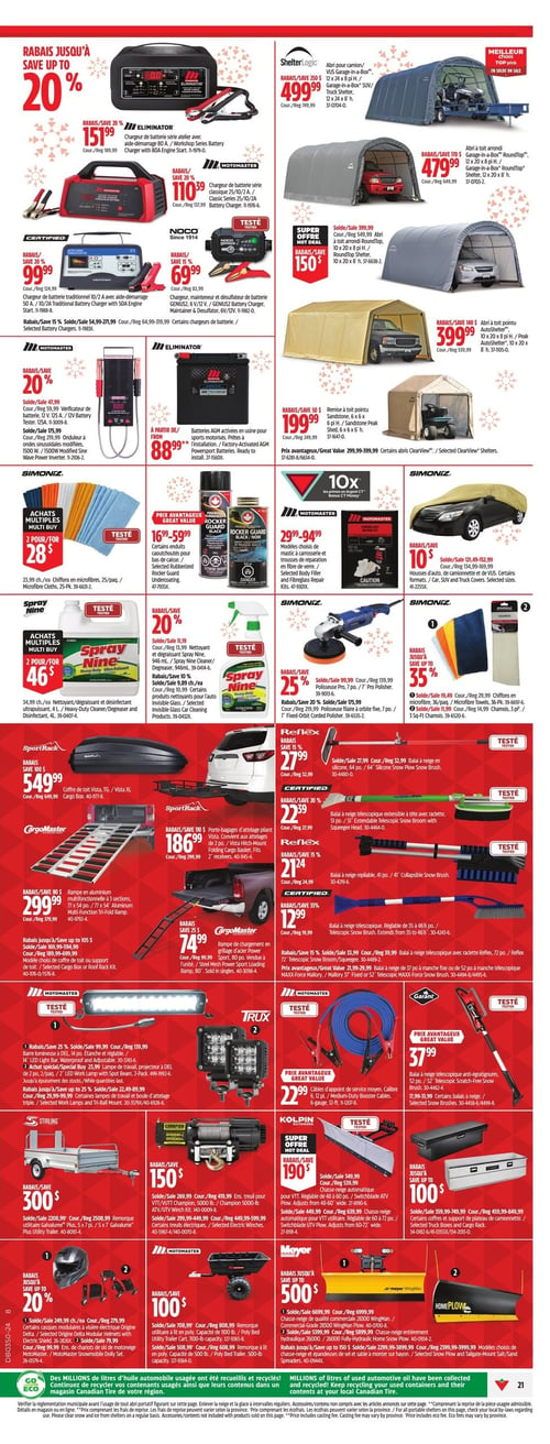 Circulaire Canadian Tire - Solde d'Avant Noël - Page 35