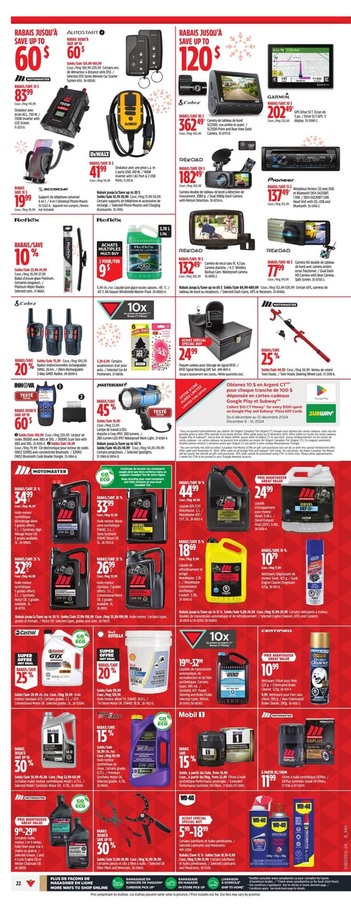 Circulaire Canadian Tire - Solde d'Avant Noël - Page 36