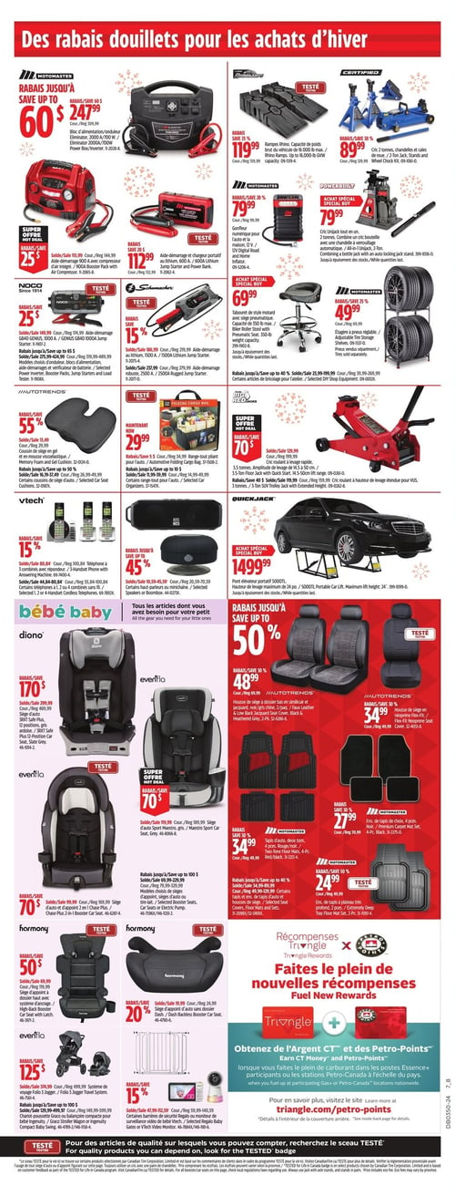 Circulaire Canadian Tire - Solde d'Avant Noël - Page 38