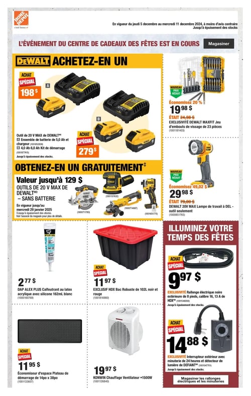 Circulaire Home Depot - Page 1