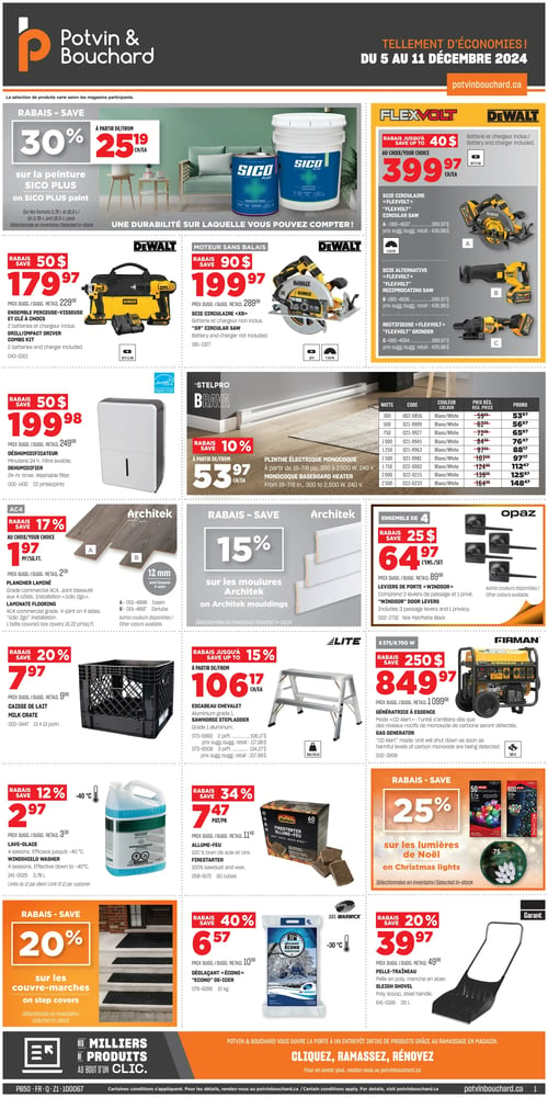 Circulaire Potvin & Bouchard - Page 1