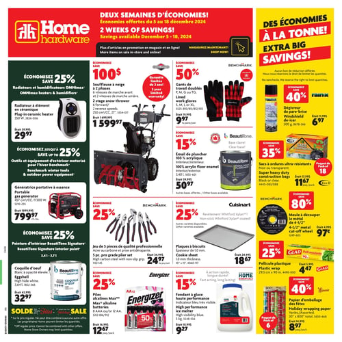 Circulaire Home Hardware - Page 1