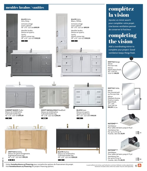 Circulaire Home Hardware - Cuisine et Salle de Bain - Page 16