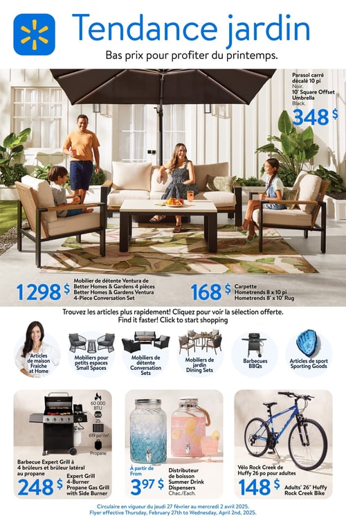 Circulaire Walmart - Tendance Jardin - Page 1