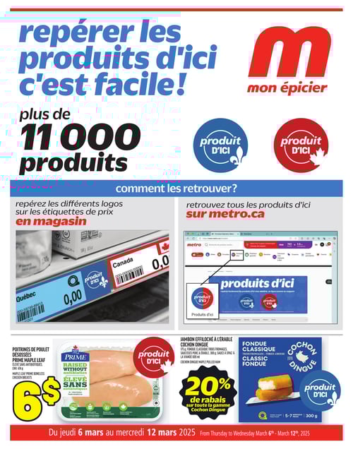 Circulaire Metro - Nos Produits d'ici - Page 1