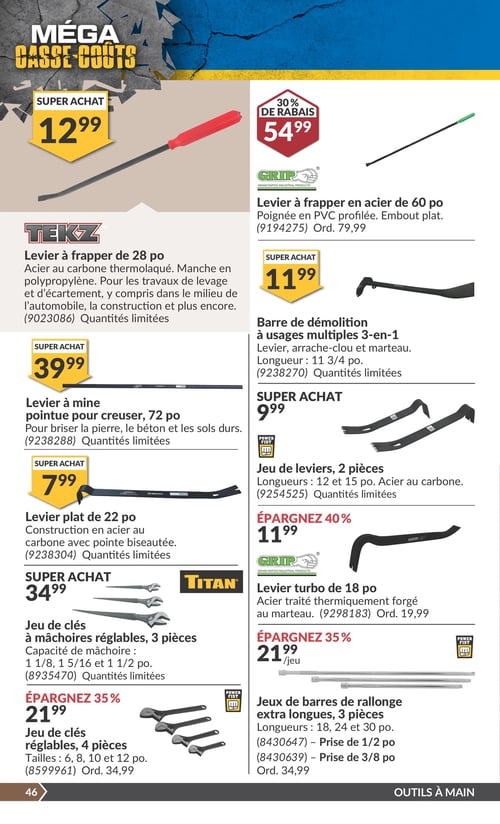 Circulaire Princess Auto - Méga Casse-coûts - Page 53