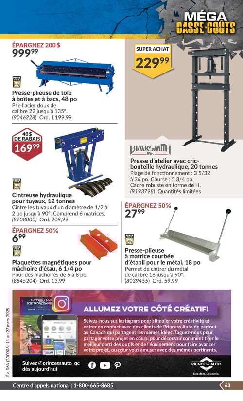 Circulaire Princess Auto - Méga Casse-coûts - Page 70