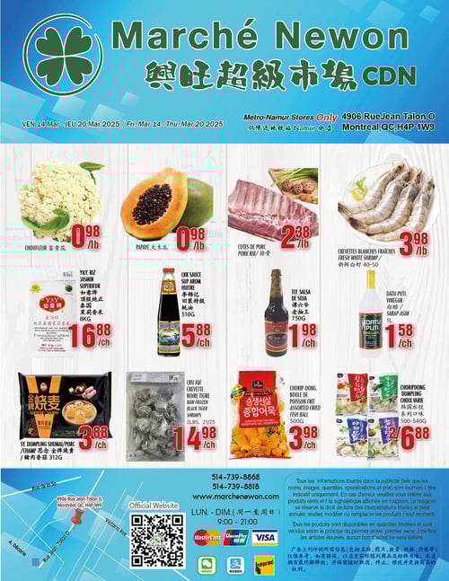 Circulaire Marché Newon Jean Talon - Page 1