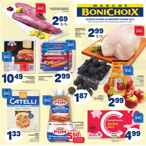 Circulaire Marché Bonichoix - Page 1
