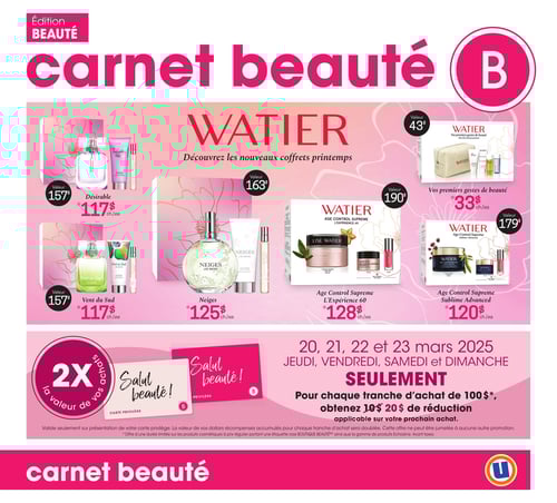Circulaire Uniprix - Carnet Beauté - Page 1