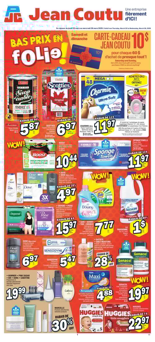 Circulaire Jean Coutu - Page 1