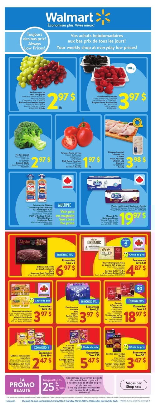 Circulaire Walmart - Page 1