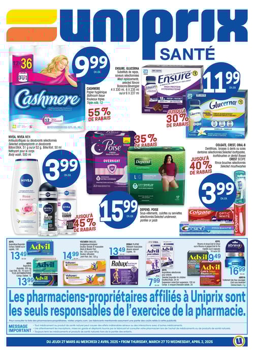 Circulaire Uniprix - Santé - Page 1
