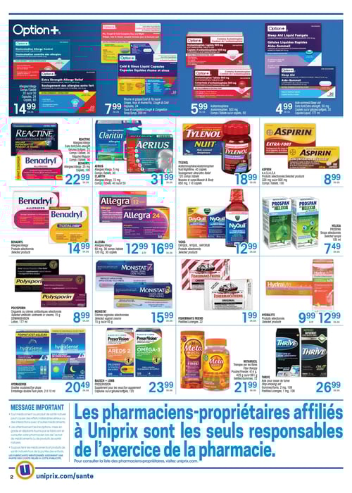 Circulaire Uniprix - Santé - Page 2