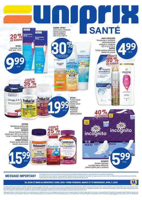 Circulaire Uniprix - Santé - Page 4