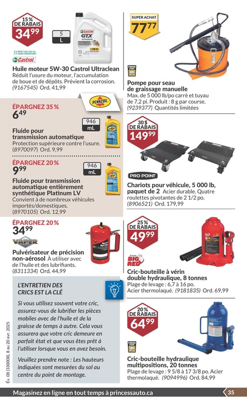 Circulaire Princess Auto - Économies du Printemps - Page 41