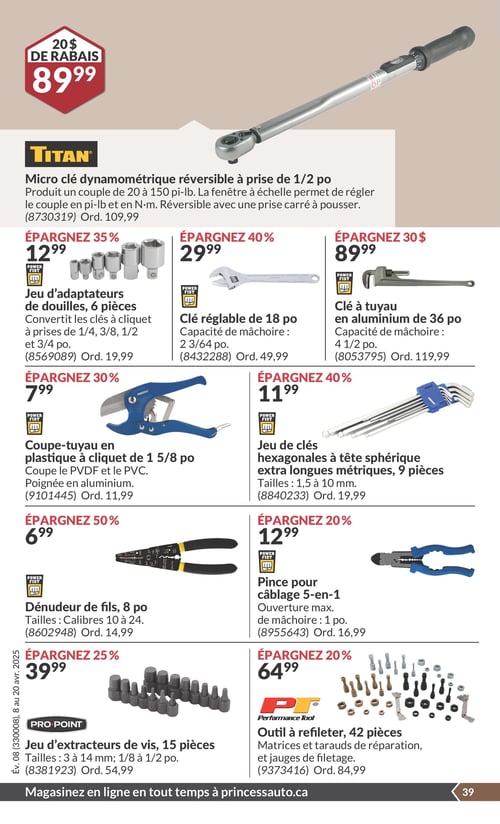 Circulaire Princess Auto - Économies du Printemps - Page 45