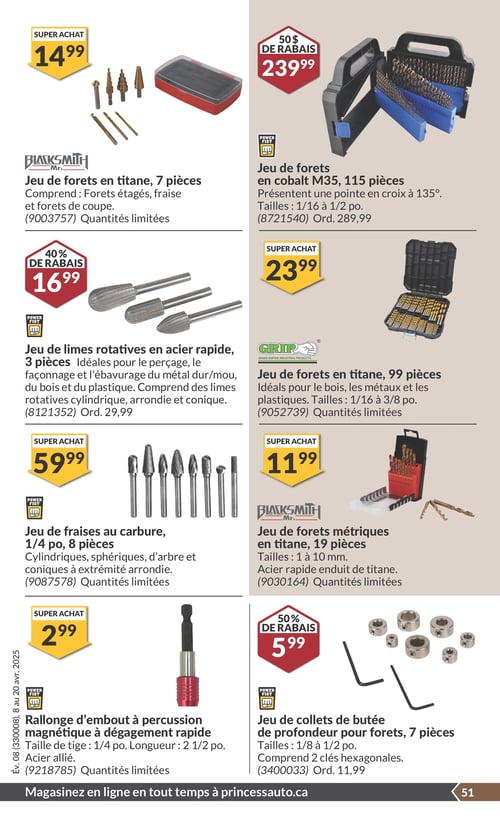 Circulaire Princess Auto - Économies du Printemps - Page 57
