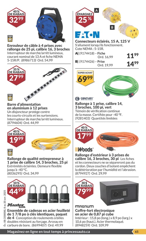 Circulaire Princess Auto - Économies du Printemps - Page 71