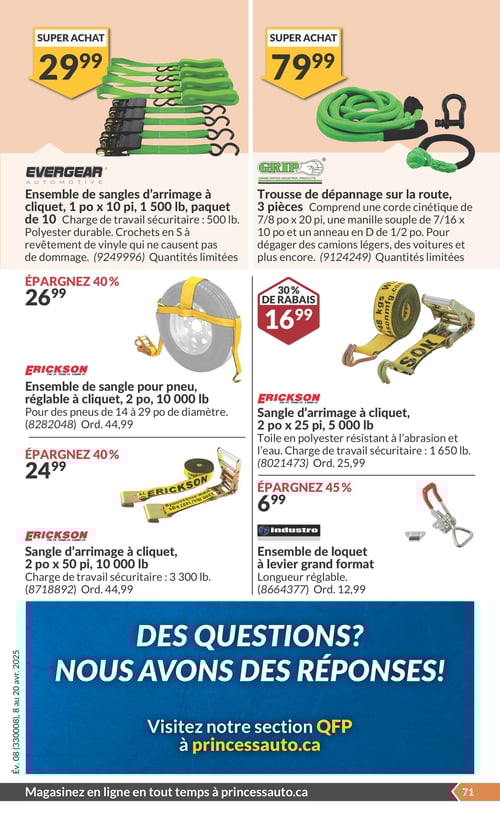 Circulaire Princess Auto - Économies du Printemps - Page 77