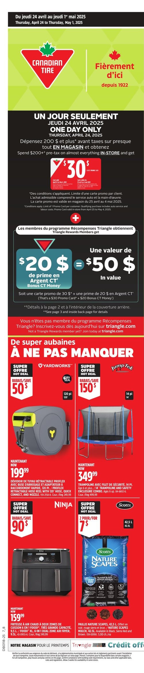 Circulaire Canadian Tire - Page 1
