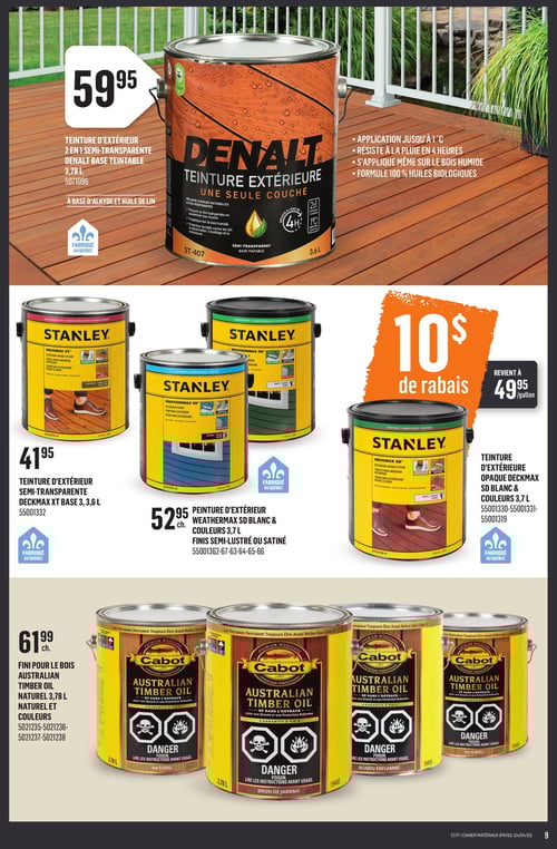 Circulaire Canac - Cahier Matériaux - Page 9