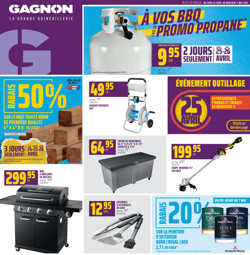 Circulaire GAGNON - La Grande Quincaillerie - Page 1