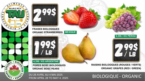 Circulaire TAU Marché d'alimentation Naturelle - Biologique - Page 1