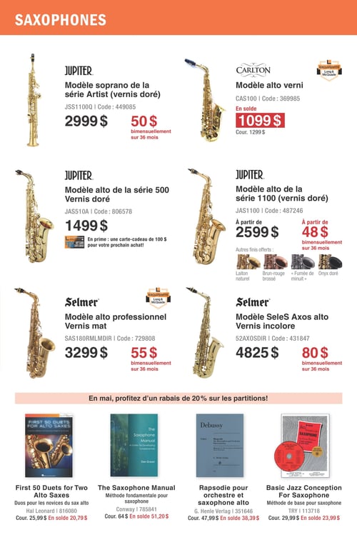 Circulaire Long & McQuade Instruments de Musique - Mois des Instruments d'orchestre - Page 4