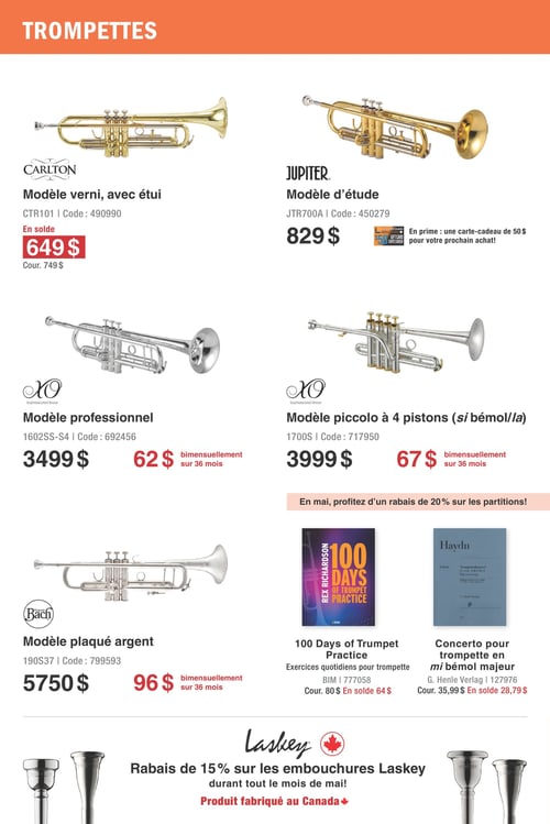 Circulaire Long & McQuade Instruments de Musique - Mois des Instruments d'orchestre - Page 6