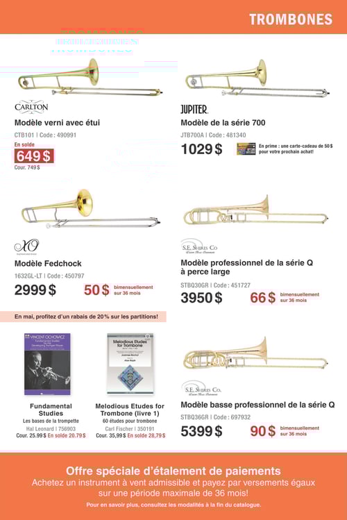 Circulaire Long & McQuade Instruments de Musique - Mois des Instruments d'orchestre - Page 7
