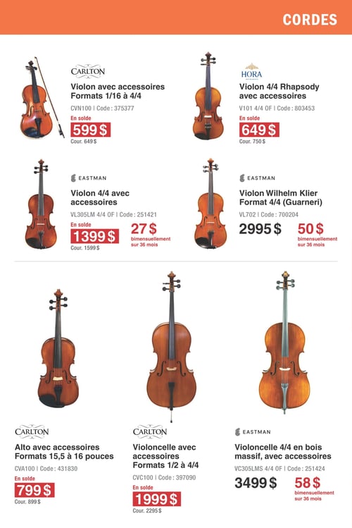 Circulaire Long & McQuade Instruments de Musique - Mois des Instruments d'orchestre - Page 9