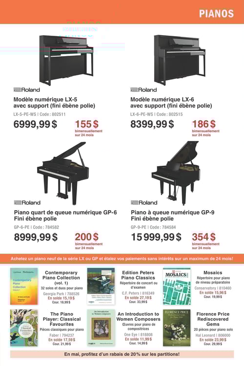 Circulaire Long & McQuade Instruments de Musique - Mois des Instruments d'orchestre - Page 11