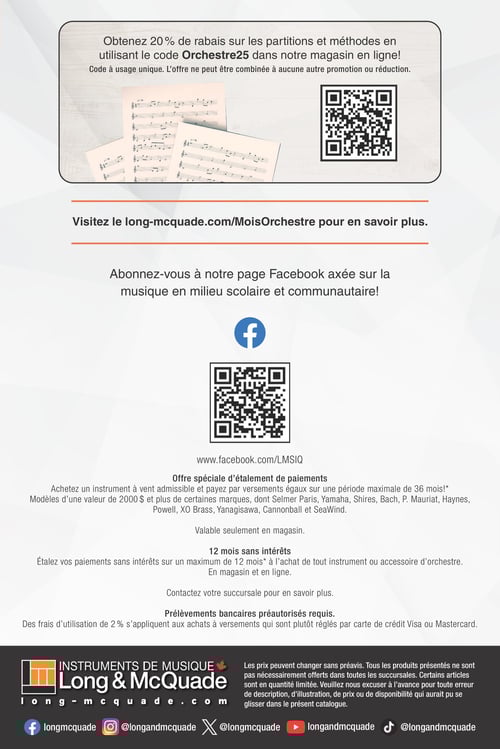 Circulaire Long & McQuade Instruments de Musique - Mois des Instruments d'orchestre - Page 12