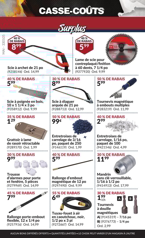 Circulaire Princess Auto - Casse-Coûts - Page 22